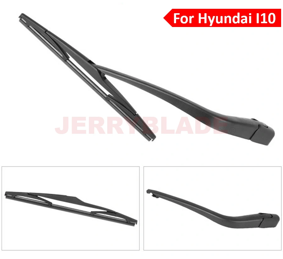 Jb8-03 Auto Car Rear Window Wiper Blade W/ Arm Replacement for 2007-2015 Hyundai I10 Rear Windshield Wiper Arm Blade Set-OE Factory Replacement Back Windscreen